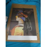 By Romana Cieślewicz, most often titled *Profile of a Woman* (or from the *Ex collectione Projekt* series, ca. 1980)