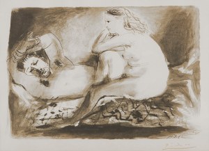 Pablo Picasso (1881-1973), Śpiący mężczyzna, 1967