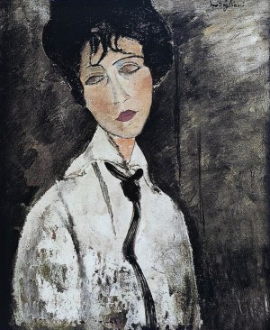 Amedeo Modigliani (1884-1920), Kobieta w czarnym krawacie