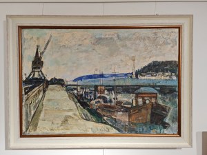 Joseph Pressmane (1904-1967), Port rzeczny - Creil, 1958