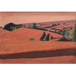 Henryk Hayden (1883–1970), Red Landscape, 1959