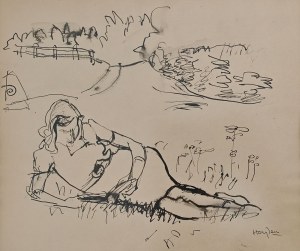 Henryk Hayden (1883-1970), Josette czytająca, 1947