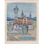 Nikifor Krynicki (1895–1968), View of the Church, 1950s