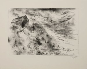 George Grosz (1893-1959), Chmury burzowe - Przylądek Cod, 1949