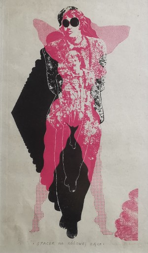 Lucjan Mianowski (1933-2009), Spacer na różowej łące, 1970