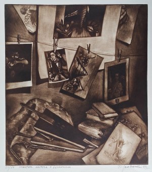 Tadeusz Jackowski (ur.1936), Martwa natura z Lechoniem, 1977