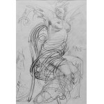 Franciszek Starowieyski (1930–2009), *Winged Woman*, 1992