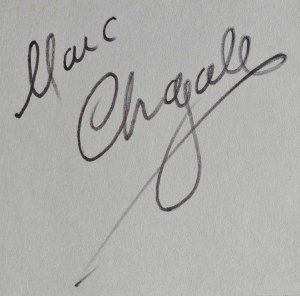 Marc Chagall (1887-1985), Litografie V (z autografem artysty), 1984