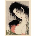 Kitagawa Utamaro, “Yamauba and Kintarō” (The Mountain Witch and Her Son)