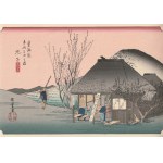Utagawa Hiroshige, Mariko (Roadside Inn), from the Tōkaidō series