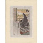 "Lovers" — a scene from "The Tale of Prince Genji," ca. 1920
