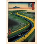 Utagawa Hiroshige, The Yotsugi Canal in Edo—a woodblock print from the series “One Hundred Famous Views of Edo”