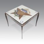 Celeste Dell'Anna (design by) “Turning The Tables” Side Table - Limited Edition Design: Red Star