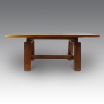 Silvio Coppola "611" dining table with 6 chairs, manufactured by Bernini - Italy