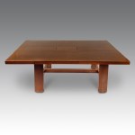 Silvio Coppola "611" dining table with 6 chairs, manufactured by Bernini - Italy