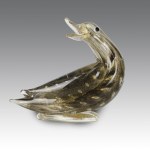 Ercole Barovier Duck sculpture, produced by Barovier & Toso - Italy