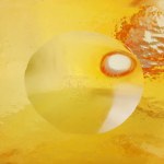 Venini Vaso in vetro trasparente Ambra, produzione Venini - Italia