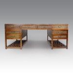 Large Oriental-style elm desk