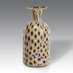 Fratelli Toso (attributed to) Cylindrical vase, made in Murano, Italy