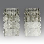 Carlo Nason Pair of wall lamps, manufactured by Mazzega - Italy