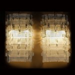 Carlo Nason Pair of wall lamps, manufactured by Mazzega - Italy