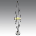 Angelo Lelii “12628” “Siluro” Two-Light Floor Lamp - Italy