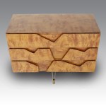 Gio Ponti Chest of Drawers in briarwood and walnut, manufactured by Giordano Chiesa - Italy
