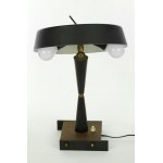 Two-light table lamp, manufactured by Stilux, Milan, Italy