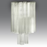 Paolo Venini Pendant lamp composed of cubic blown glass elements, manufactured by Venini - Italy