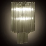 Paolo Venini Pendant lamp composed of cubic blown glass elements, manufactured by Venini - Italy