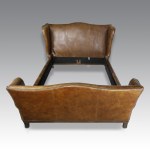 Chester Leather Double Bed, Made in England