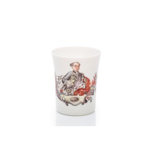 BONE GLASS GOBLET WITH PORTRAIT OF A NOBLEMAN | CENTRAL EUROPE