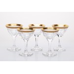 SET OF 5 WINE GLASSES | MOSER, KARLOVY VARY (CZECH REPUBLIC)