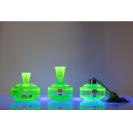 URANIUM GLASS VANITY SET | CZECHOCRISTALLA, PODĚBRADY (CZECHOSLOVAKIA)