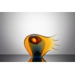 RONY PLESL (1956*) | OFF-HAND BLOWN GLASS SCULPTURE "OCCO" (CZECH / BOHEMIAN)