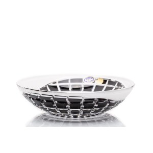 HEAVY CRYSTAL BOWL WITH GRID CUTTING | JOSEFODOL GLASSWORKS (SKLO BOHEMIA N. P.), JOSEFODOL NEAR SVĚTLÁ NAD SÁZAVOU, CZECH REPUBLIC