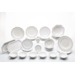 DINNER SERVICE MARIA WITH SILVER LINE (44 PIECES) | ROSENTHAL (GERMANY)