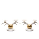 ART DECO CANDLESTICKS | HUTSCHENREUTHER, SELB (GERMANY)