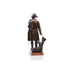 GEORGES-CHARLES BARRAULT (1832 - 1914) | BRONZE SCULPTURE "NAPOLEON ON THE BATTLEFIELD (BATTLE OF WATERLOO)" (FRANCE / FRENCH)