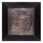 COMMEMORATIVE BRONZE PLAQUE FOR THE VIII. ALL-SOKOL SLET IN PRAGUE (1926)