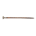 HISTORICAL WALKING STICK WITH GROTESQUE CARICATURE | WESTERN / CENTRAL EUROPE (FRANCE / AUSTRO-HUNGARIAN EMPIRE)