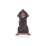 ART NOUVEAU TABLE CLOCK WITH GIRL AND CUPID MOTIF | JUNGHANS (GEBRÜDER JUNGHANS), GERMANY