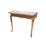 GILDED CARVED CONSOLE TABLE IN SECOND ROCOCO STYLE | EUROPE