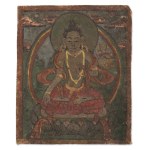 RITUAL MINIATURE CARD (TSAKLI) WITH GREEN TARA | TIBET / NEPAL