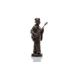 GEISHA PLAYING SHAMISEN | JAPAN (OR EUROPEAN PRODUCTION INSPIRED BY ORIENTAL ART)
