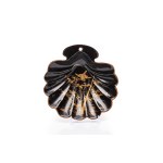 GILDED BLACK SHELL-SHAPED BOWL | JAPAN