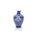 ENAMELED COPPER VASE "MINAKARI" WITH FLORAL DECORATION | PERSIA / IRAN (TRADITIONAL PROVENANCE ISFAHAN)