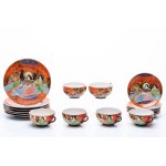 TEA SERVICE "SATSUMA MORIAGE - NISHIDA" | JAPAN (DAI NIPPON - NISHIDA WORKSHOP 西田)