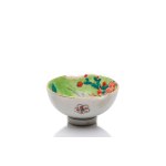 KUTANI PORCELAIN SAKE BOWL "BIRD AND PEONY" | JAPAN (KAGA / ISHIKAWA REGION, KUTANI PRODUCTION)