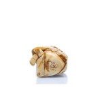 NETSUKE IL SAGGIO GAMA SENNIN CON LA RANA | GIAPPONE
